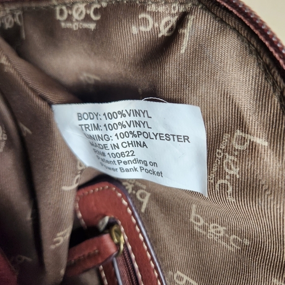 b.o.c Born Vegan Gray/Tan Top Handle Satchel Handbag - Picture 10 of 10